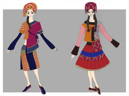 《月光摇篮曲》服装设计之土家族少女服装的艺术展现与文化内涵